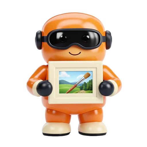 Framey — the Image Generation category mascot